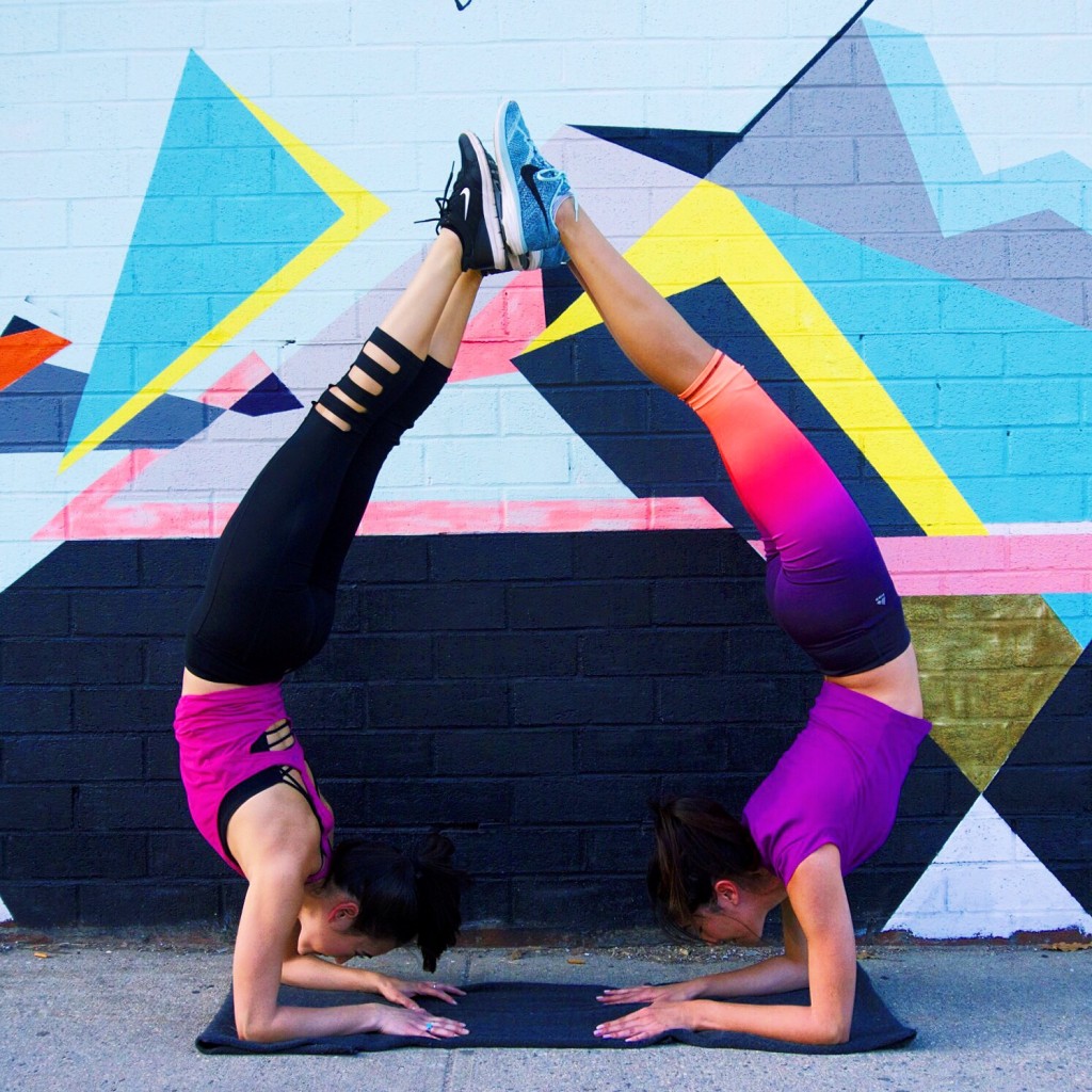 What To Expect When Trying Partner Yoga Headstands and Heels