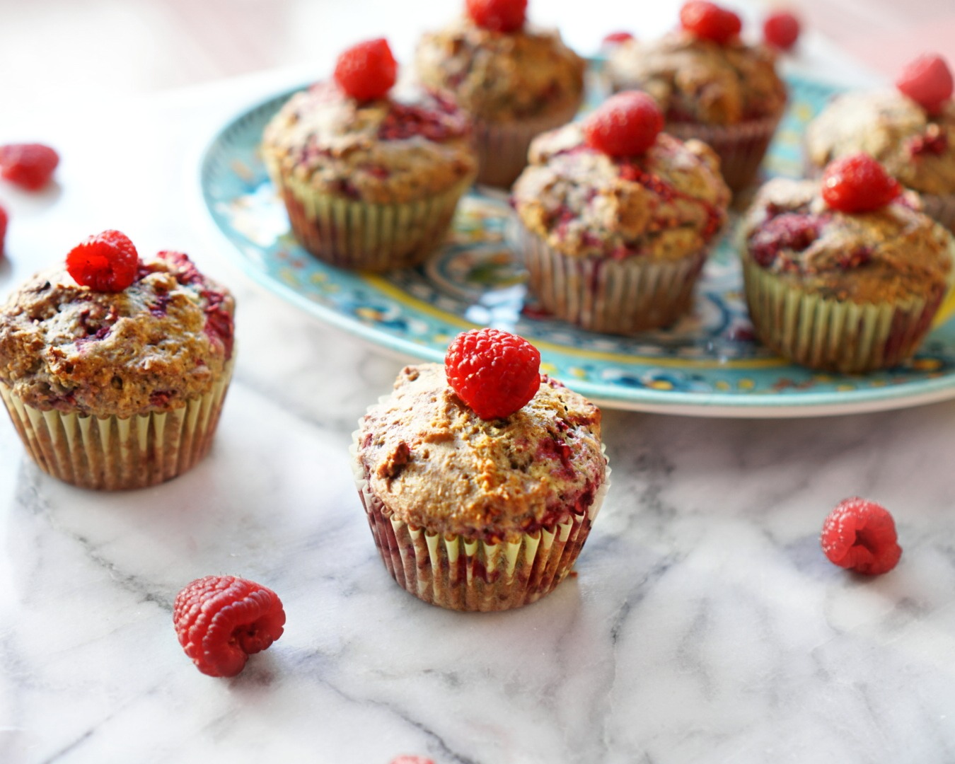 Healthy Lemon Raspberry Muffins Headstands and Heels