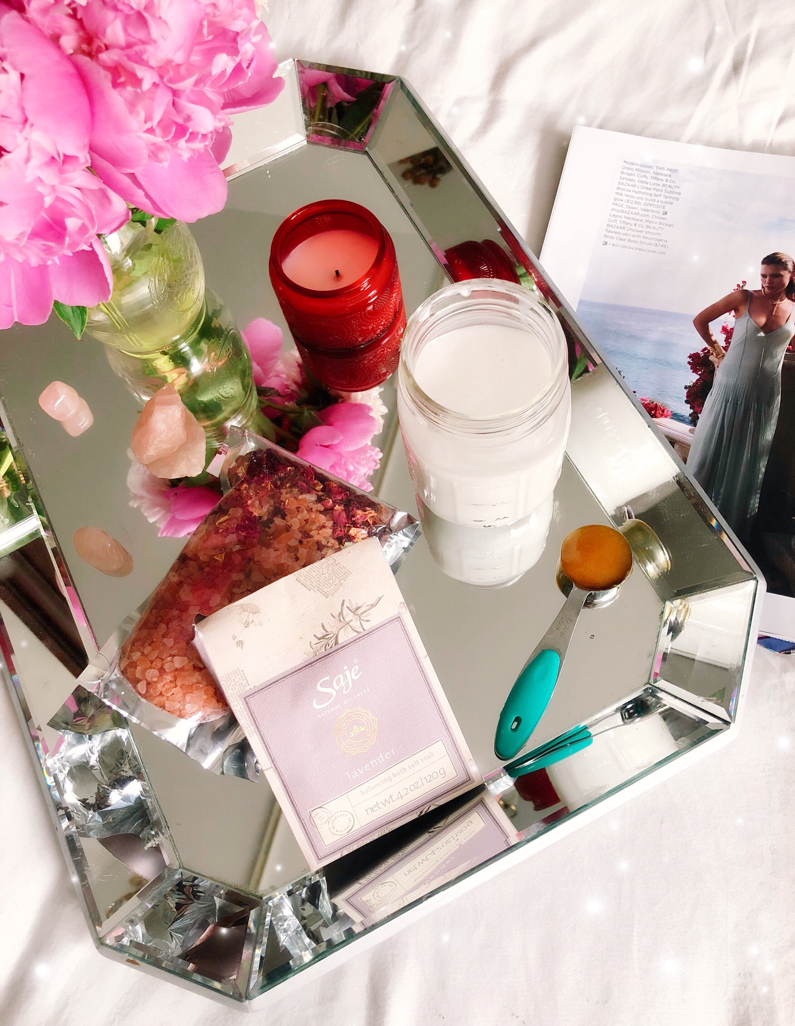 The Dreamy Flower Bath I'm Obsessed With Headstands and Heels