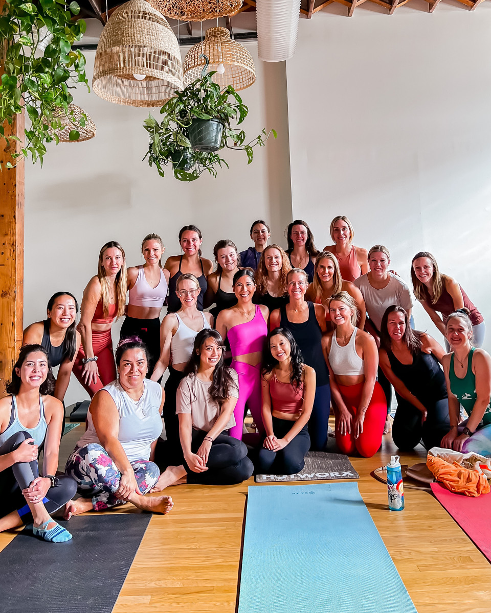 Yoga class at OXB Denver