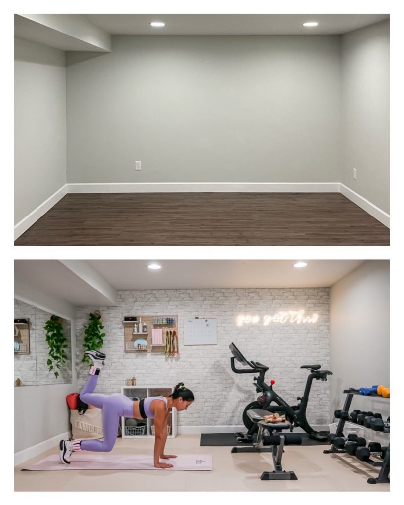 DIY Home Gym Basement Transformation Part 1 Headstands and Heels