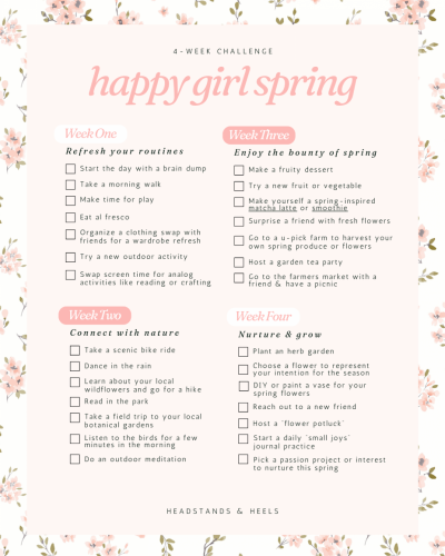 Happy Girl Spring